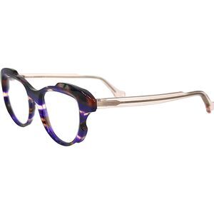 PLM Diva XXI Womens Plastic Eyeglass Frame 475 Purple Blush 48-18 France